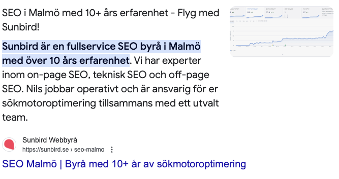 Exempel Rich Snippets
